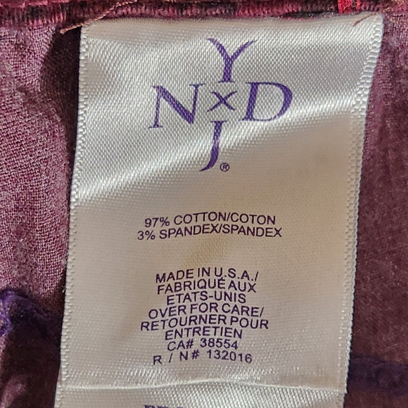 Not Your Daughters Jeans Size 12 Purple Black Snake Print Skinny Stretch - Picture 8 of 9